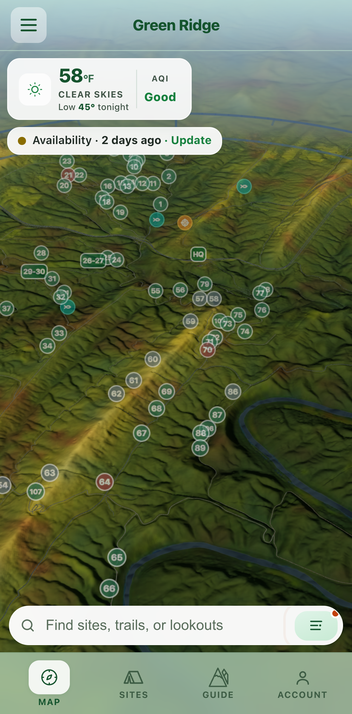 The 3D map