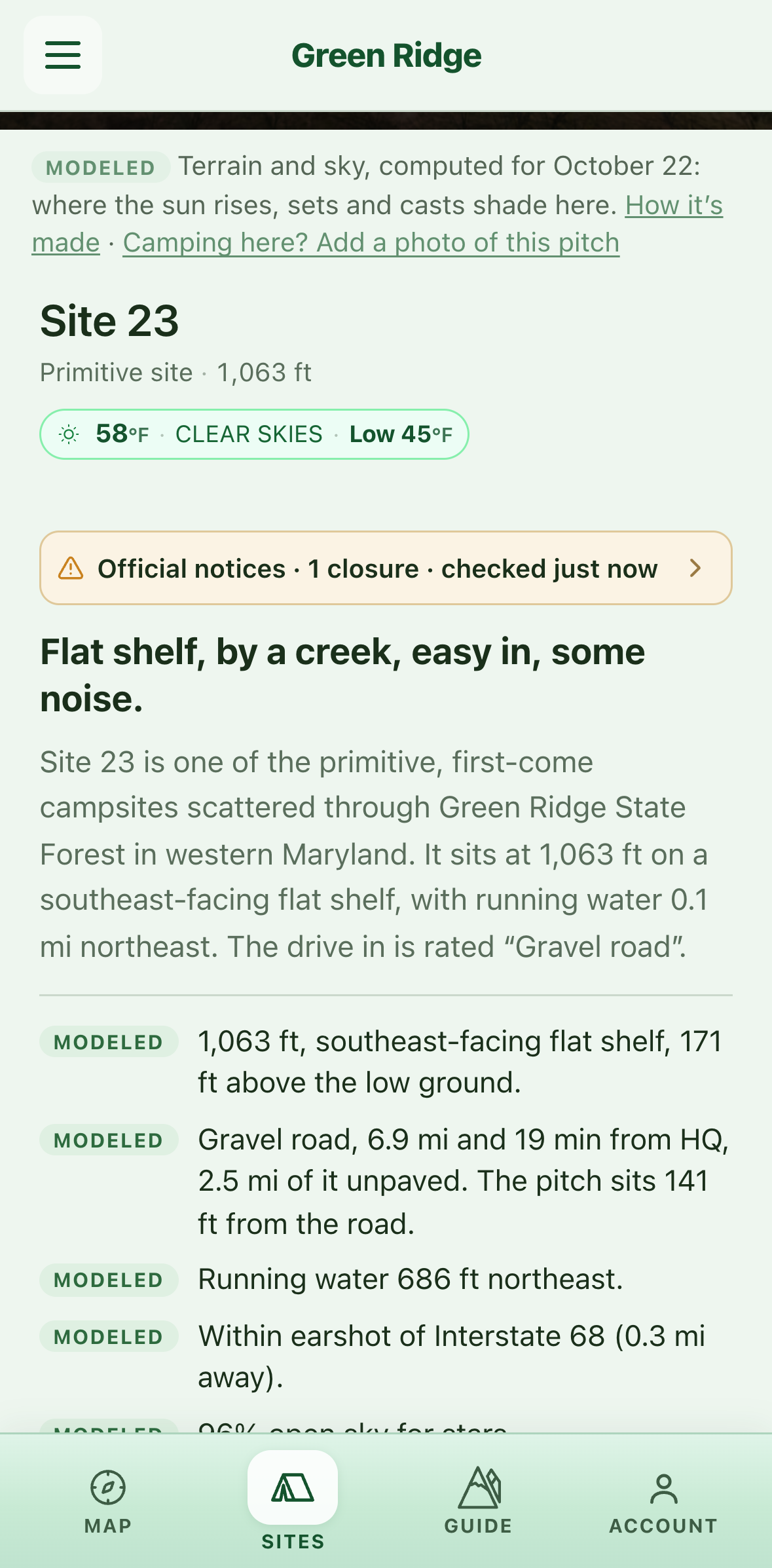 The sourced summary