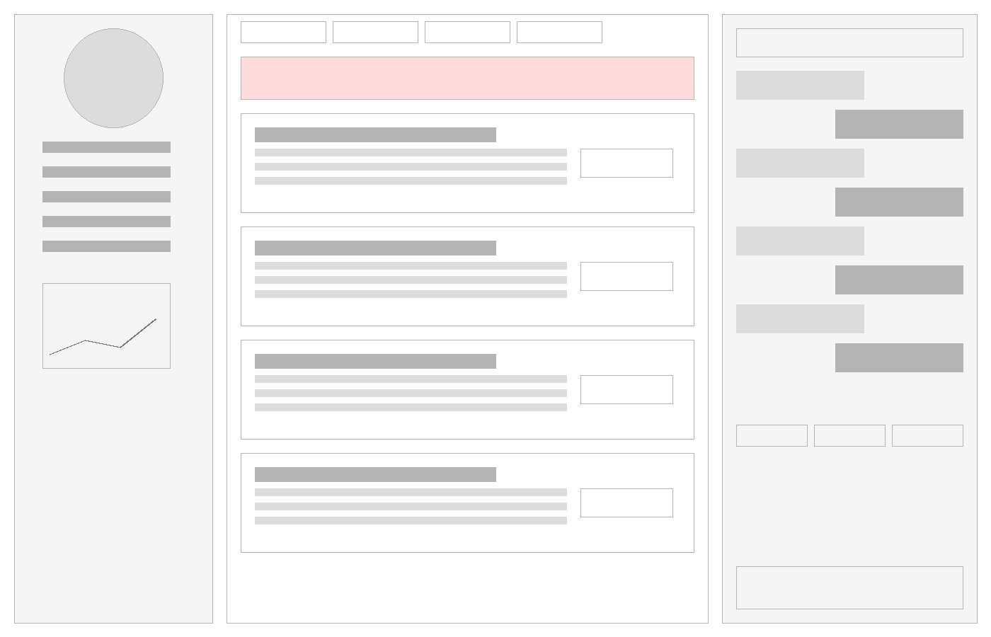 Early co-pilot wireframe